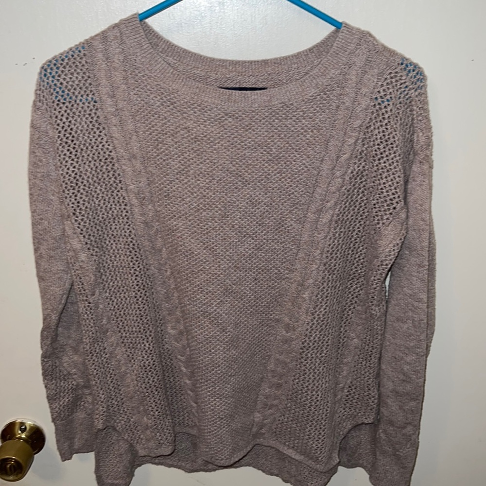 Taupe knit sweater
